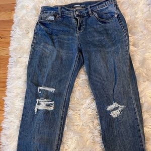Old Navy boyfriend distressed jeans